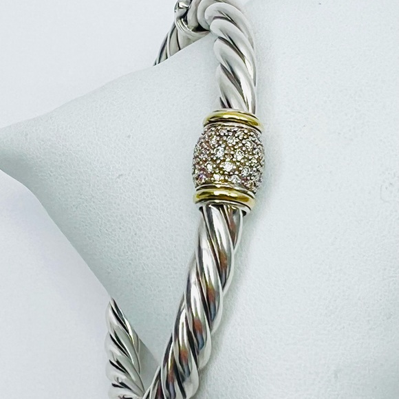 DAVID YURMAN Sterling Silver
Diamond 6mm Metro Cable Station - Picture 4 of 11